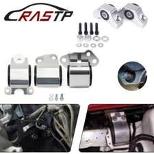 For 92-95 94-01 Integra EG B D Del Sol Engine Motor Mount Kit 2Bolt Chrome