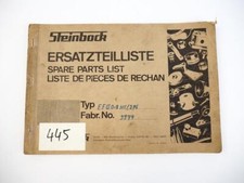 Steinbock EFG 0.8 HC Electric Forklift Piccolift Spare Parts List Wiring Diagram