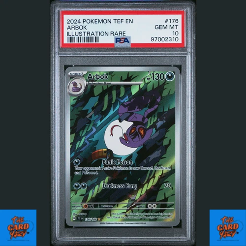 2024 Pokemon Temporal Forces Arbok 176/162 PSA 10