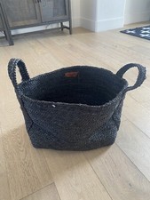 Dharma Door Jute Basket - Small Charcoal $120