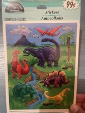 Vintage Hallmark Expressions Dinosaurs Sticker Sheets 3