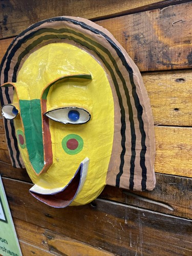 Gina Truex 14" Paper Mache 3D Sculptural Mask Kindred Spirits Signed & Numbered - Picture 5 of 20