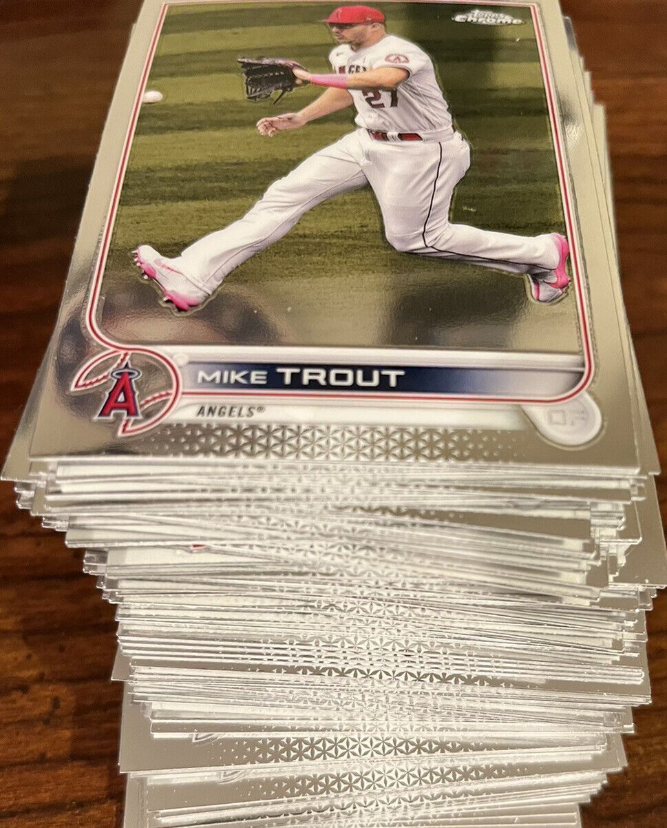 2022 Topps Chrome Baseball BASE CARDS #1-220: Complete Your Set- You Pick