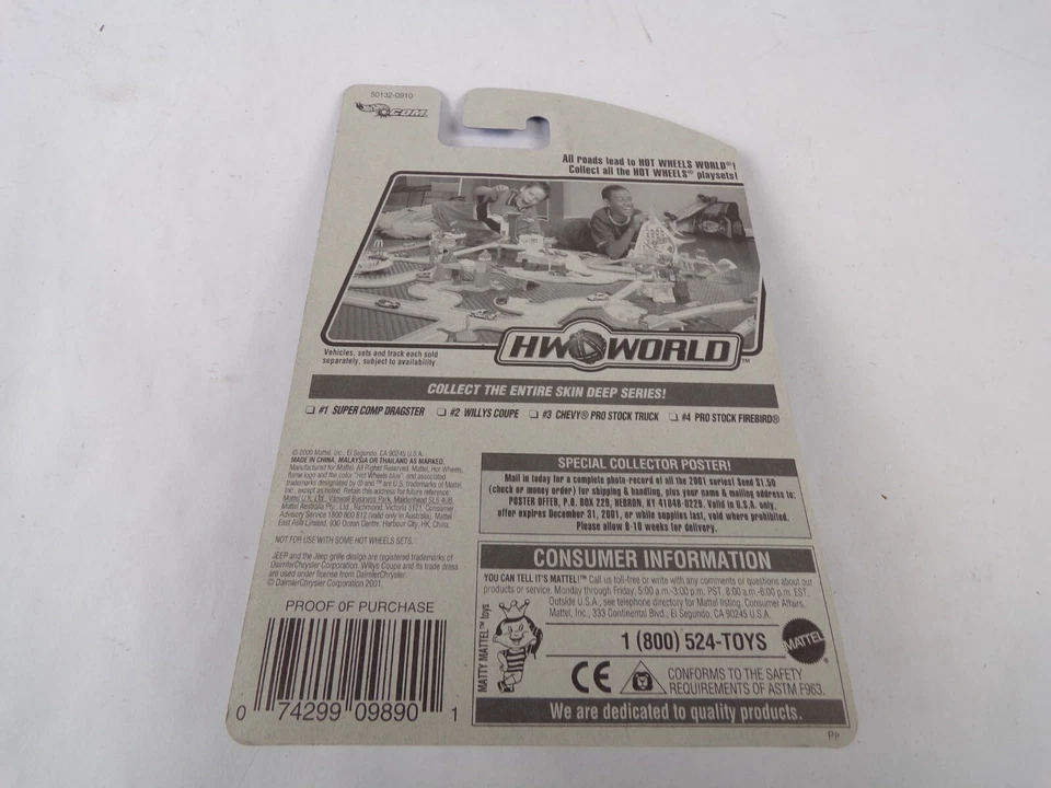 Sports Car / Hot Wheels Skin Deep Series  Jeep Willys Coupe #094 50132 #H3 - Image 2 of 4