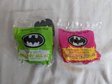 2x Sealed 1991 McDonalds Happy Meal Batman Toys: Penguin Batmobile