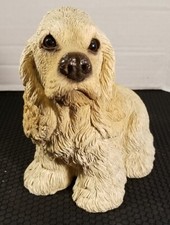 Sandicast Dog Figure 1992 Cocker Spaniel Statue Heavy! Made in USA Vintage