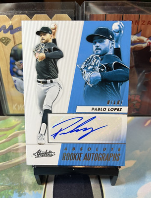 2019 Pablo Lopez Panini Absolute Rookie Autographs Auto Card# ARA-PL 3A