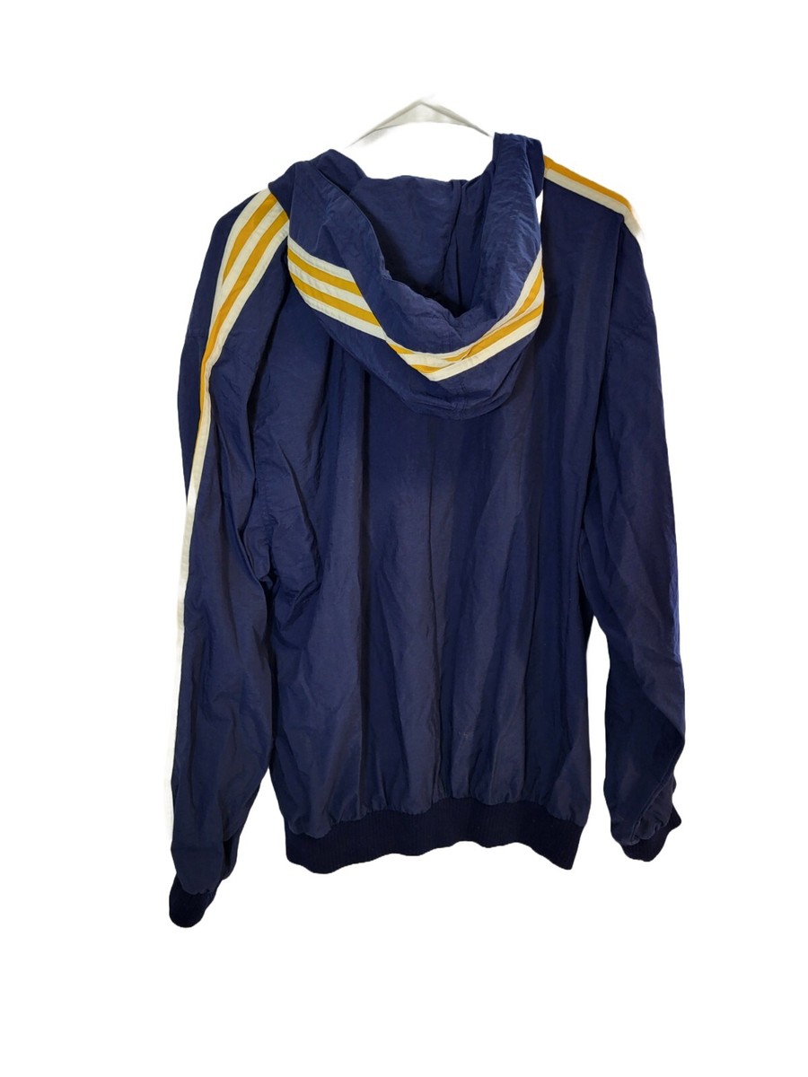 Men's Vintage Blue, Yellow, White Adidas Wind Breaker RN 88387 CA