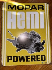 Mopar Hemi Tin Sign - 12-12w X 16h Made In Usa De Sign Mopar Hemi Tin Sign - 12-12w X 16h Made In Usa De Sign