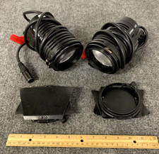 Lot of 2 Sachtler Reporter R100H 100W Focus Flood Light w/ Handle And Barn Doors