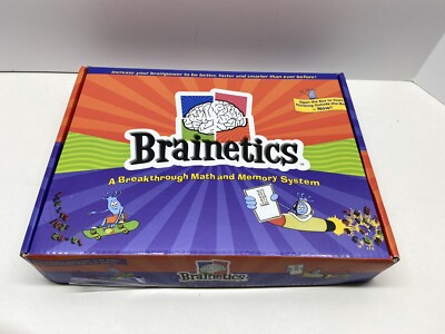 Brainetics Complete Set 1&2 Breakthrough Math&Memory System 5 DVDs Mostly Sealed