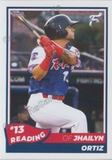 2021 Reading Fightin Phils Update Jhailyn Ortiz RC Rookie Philadelphia Phillies