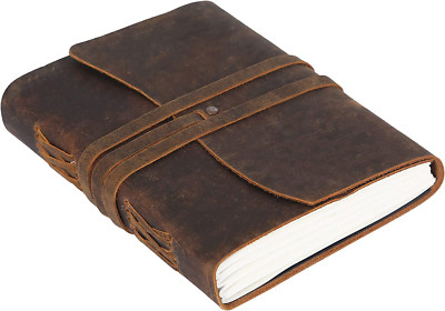 Handmade Leather Journal/Writing Diary/Bound Daily Notepad for Men & Women Unlin