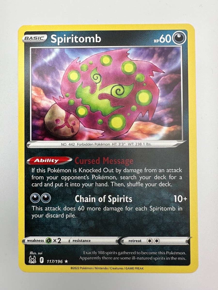 Pokemon TCG Card Lost Origin Spiritomb 117/196 Rare