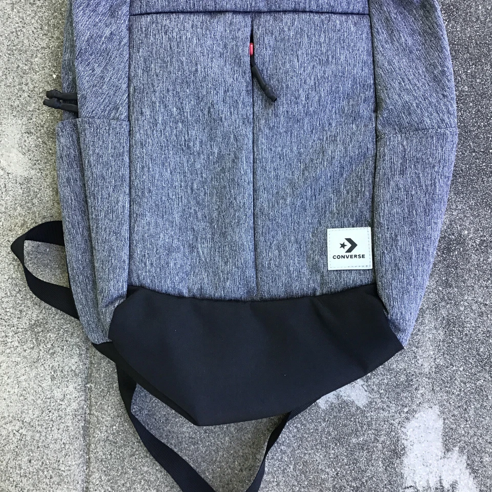 Mochila Converse gris jaspeado acolchada viaje escolar 19" nueva con etiquetas Foto 4 de 4