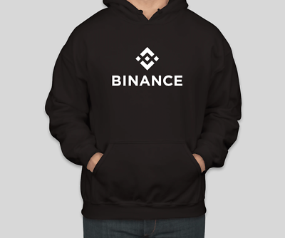 Binance Coin BNB Black Mens Hoodie Sweater Jacket Cryptocurrency