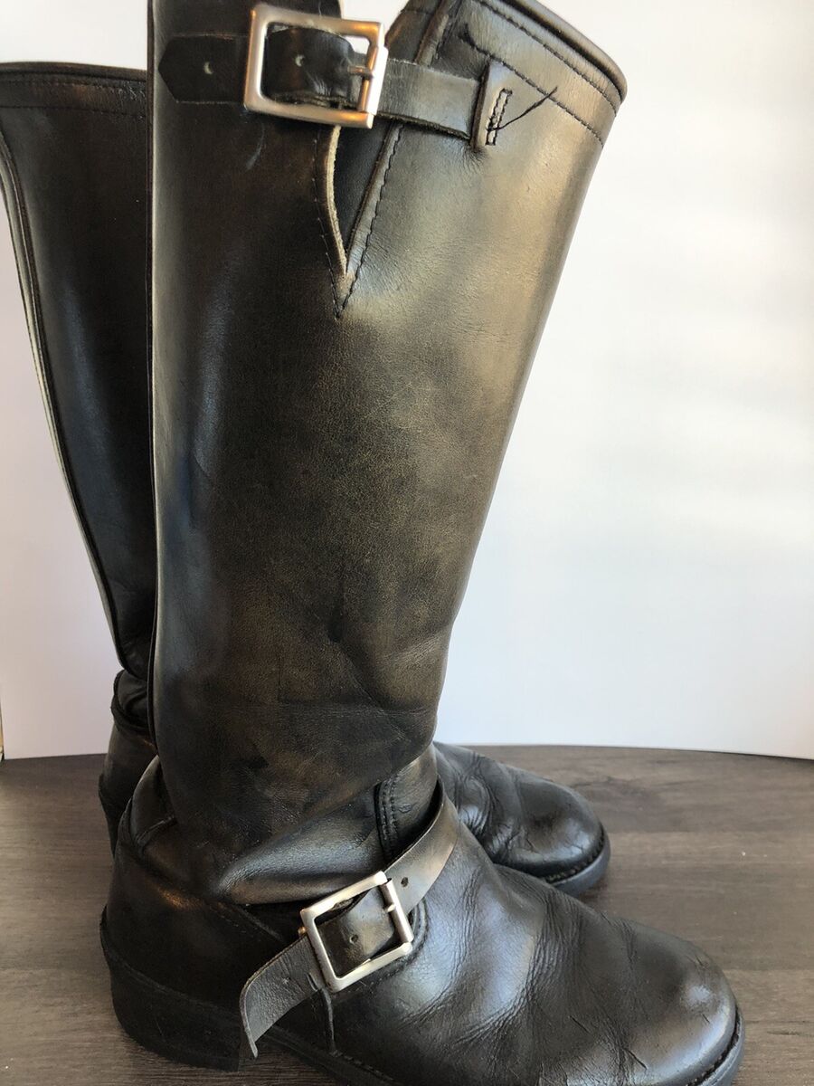 Vintage 40s 50s Sears 12”Tall Harness Engineer Boots 8.5-9 Vintage 40s 50s Sears 12”Tall Harness Engineer Boots 8.5-9