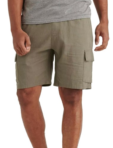 Lucky Brand Mens Grey Gray Linen Blend 