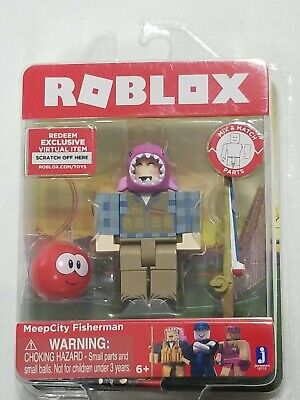 Roblox Meepcity Fisherman Figure Pack Roblox Action Figure Virtual Item  Code NIB