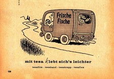 3w7198/ Alte Reklame von 1966 &ndash; TESAFILM &ndash; Mit TESA klebt sich&acute;s leichter !