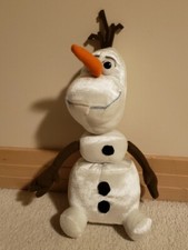 Disney Frozen Olaf Talking Plush Pull Apart Snowman Stuffed Toy Doll Works 14"h