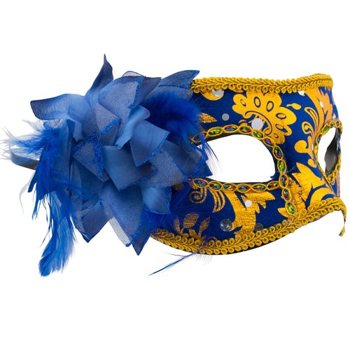 WOMENS Masquerade MASKS | VENETIAN Floral Face Masks | Fancy Dress PROM BALL - Picture 8 of 15
