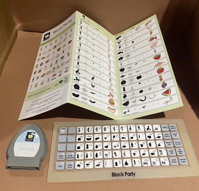 CRICUT Block Party Cartridge Overlay Booklet