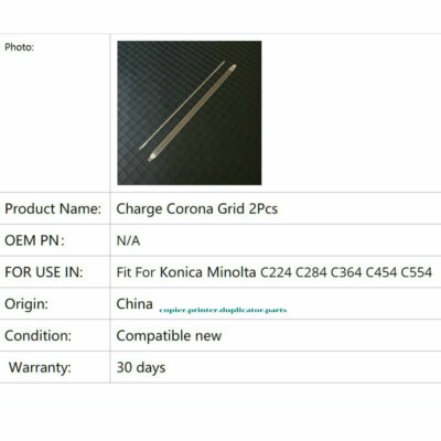 20Set Charge Corona Grid Kit Fit For Konica Minolta C224 C284 C364 C454 C554