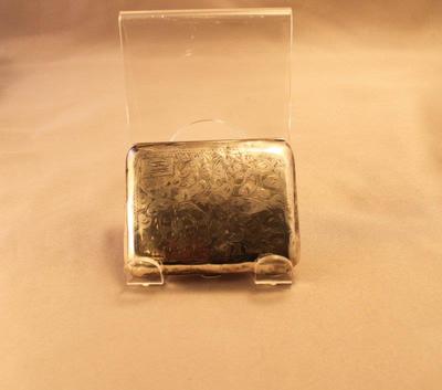 ebay silver cigarette case French 950 Sterling Mono Inside Cigarette Case Silver Antiques for