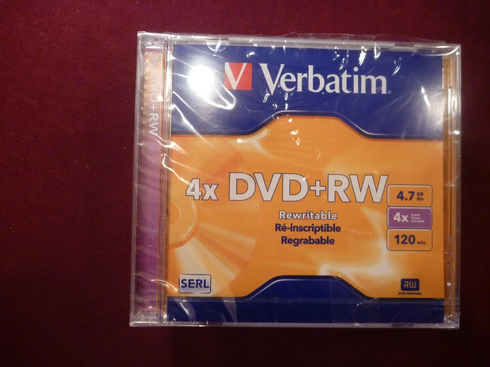 Verbatim DVD+RW Discs 4.7GB 4x Slim Cases Pearl 6/Pack 94839 New Set Lot - Image 3 of 4