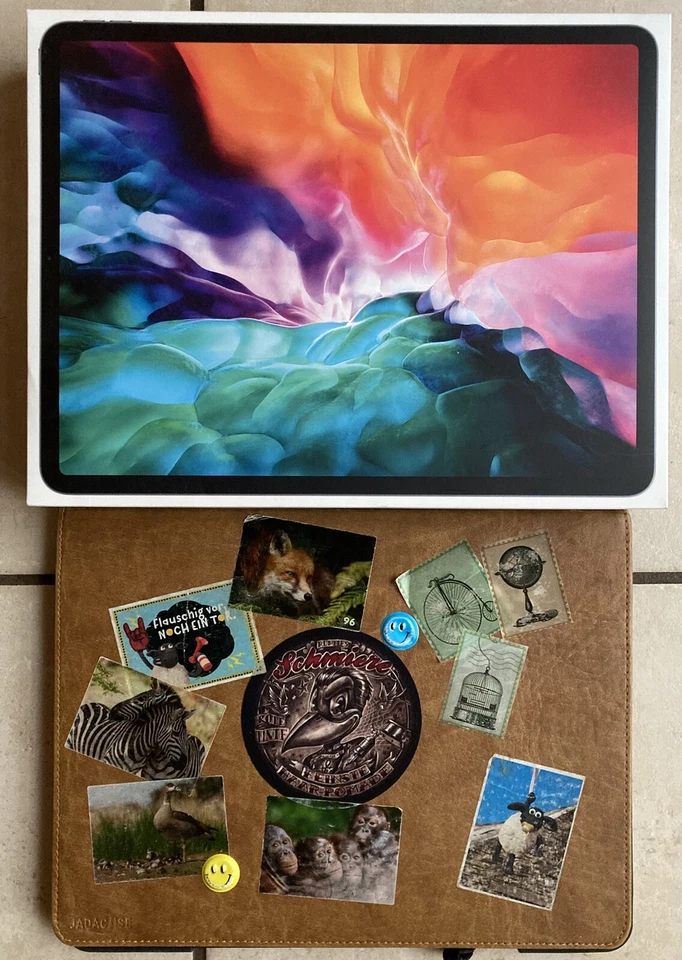 Apple iPad Pro, 12,9", 256GB, 4. Gen. + Pencil - 1A + Ersatz + Neues Schutzglas