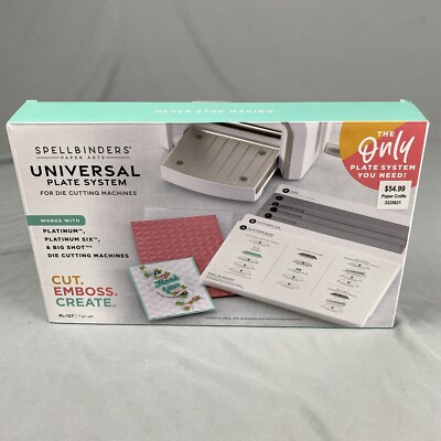 Spellbinders Universal Plate System for Die Cutting Machines 7 Pieces Crafts NEW