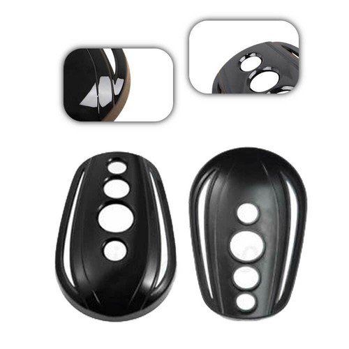 Durable Oval Rear View Mirrors Cover For Harley Dyna Softail Sportster 883 - Bild 11 von 12