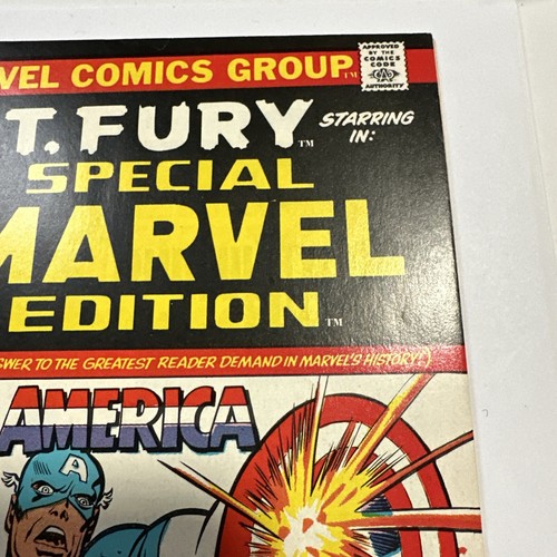 Marvel Comics - Sgt. Fury & Captain America, Vol. 1 #11, July, 1973 Bronze Age - Picture 5 of 9