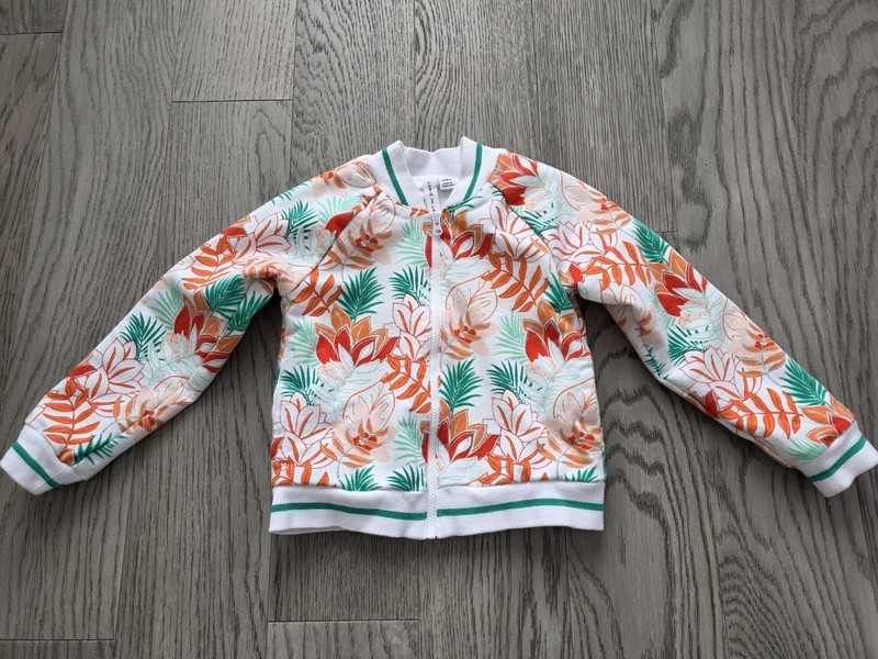 New Janie And Jack Flower Spring Bomber Jacket 3T - 4T