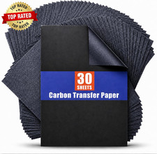 Carbon Paper for Tracing Graphite Transfer-Paper - 30 Pcs Black Graphite Paper