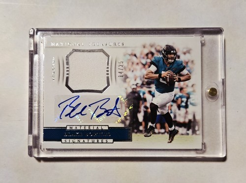 Blake Bortles 2018 National Treasures Material Signatures card