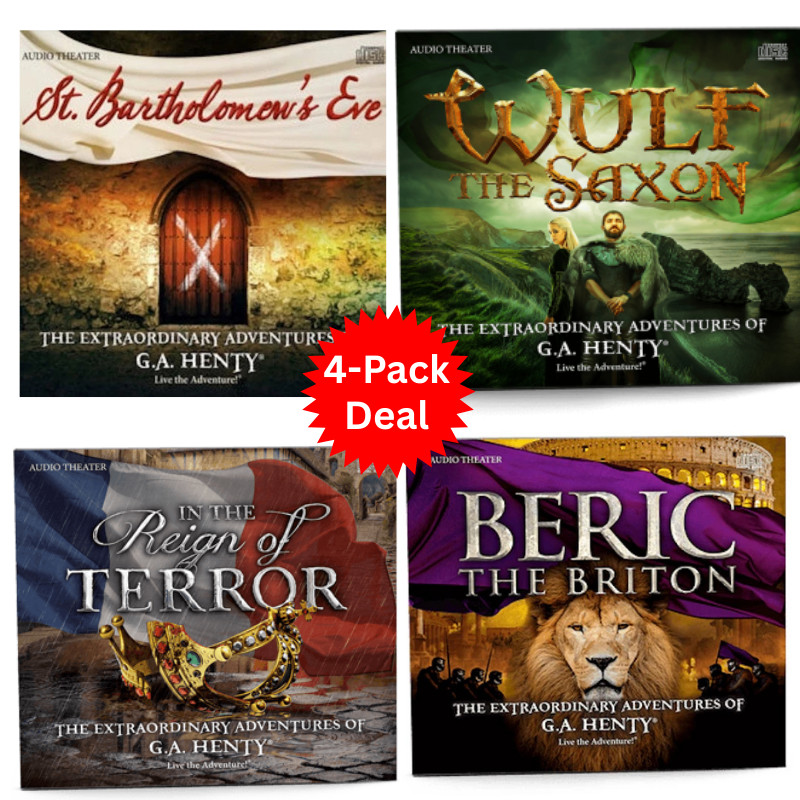 Audio Adventure 4-Pack Deal - G.A. Henty Award Winning Four Audio CD Sets
