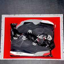 Jordan Air Jordan 4 Retro OG GS 'Bred' 2019 Black/Red/Gray Size 5