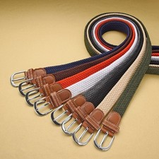 Canvas Elastic Fabric Woven Stretch Braided Belts