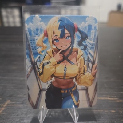Custom DIY Canari Pokemon Legends Z-A Waifu Trainer Card   PKMN Set  ...