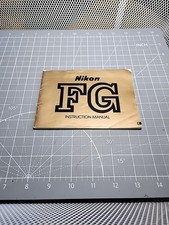 Vintage Nikon FG Camera Manual Instruction Booklet
