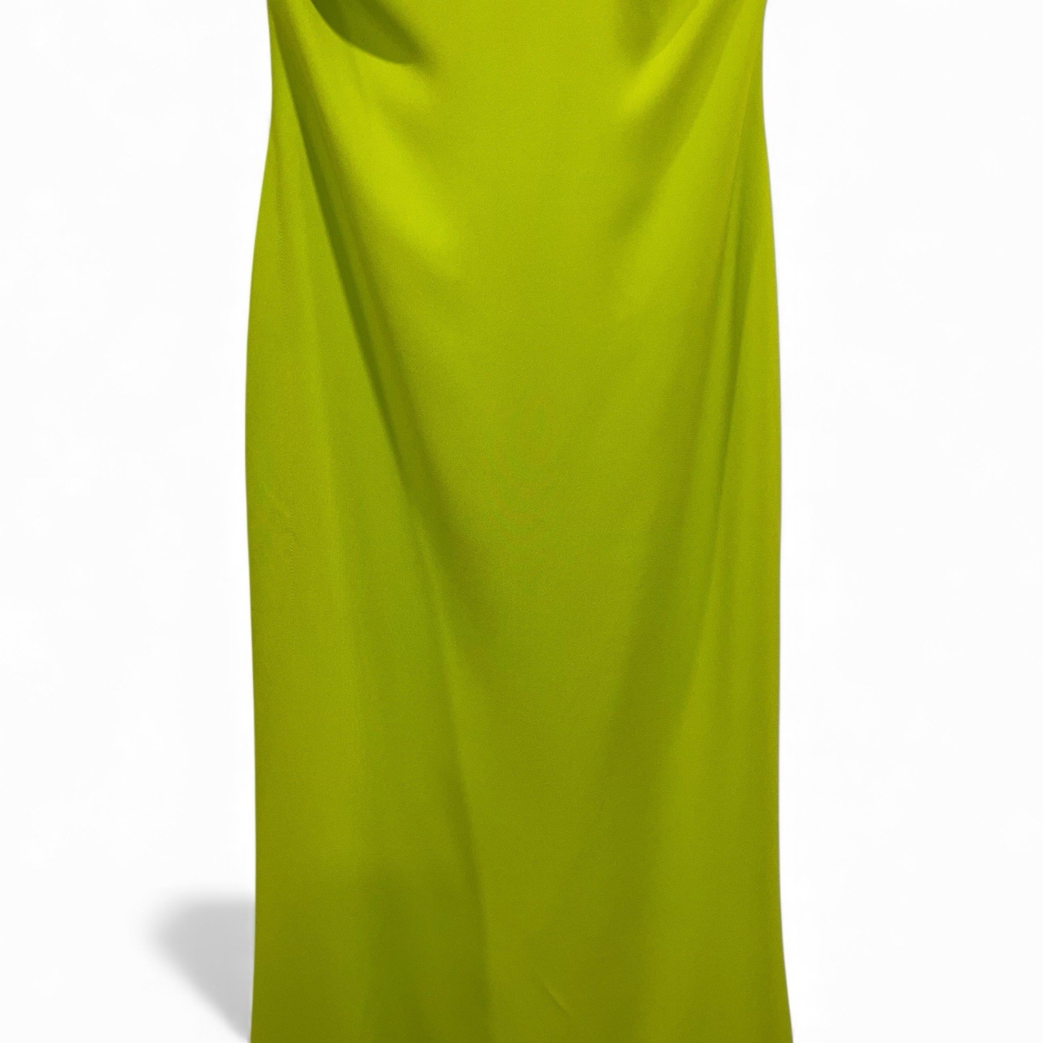 ELIE SAAB Maxi Gown Dress Green Crepe Ring Hardware Silk Formal FR38 US6 NWT 🟡 image 7