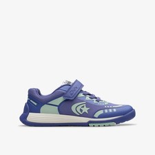 Clarks Boys Cica Star Flex Kid Blue/Green Trainers