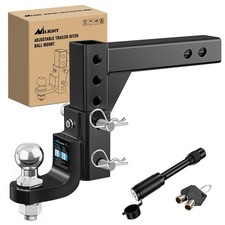 Heavy Duty Black Tow Hitch 8 Position 7500 Lbs Capacity Fits 2 Inch Receivers