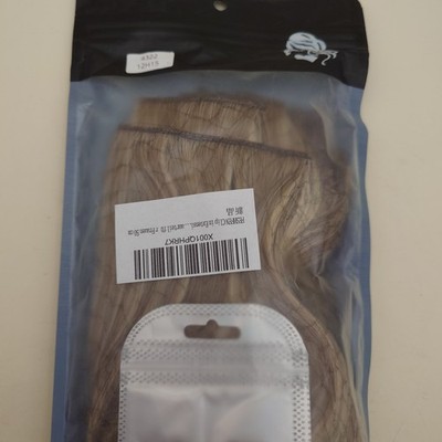 FESHFEN Clip in Extensions 50cm dreckig blond gewellt