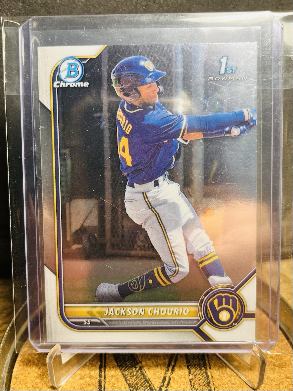 Jackson Chourio 2022 1st Bowman Chrome Prospects #BCP-79 (RC) Brewers Rookie