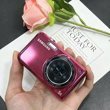 Samsung PL120 14.2MP Dual LCD Vintage Digital Camera Selfie Screen w/Battery