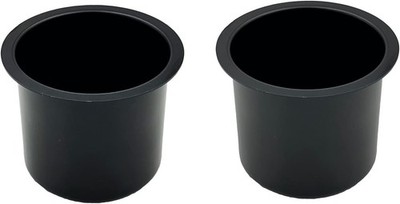 SEETOOOGAMES Jumbo Aluminum Drop-In Poker Table Cup Holder Insert (Pack of 2)
