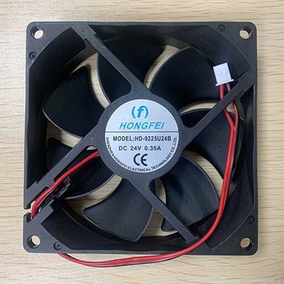 1PCS New HONGFEI HD-9225U24B DC24V 0.35A 2-wire Axial Cooling Fan *la